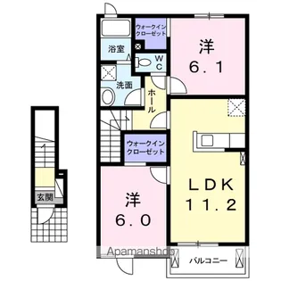 クラールⅠ【2階】の間取り